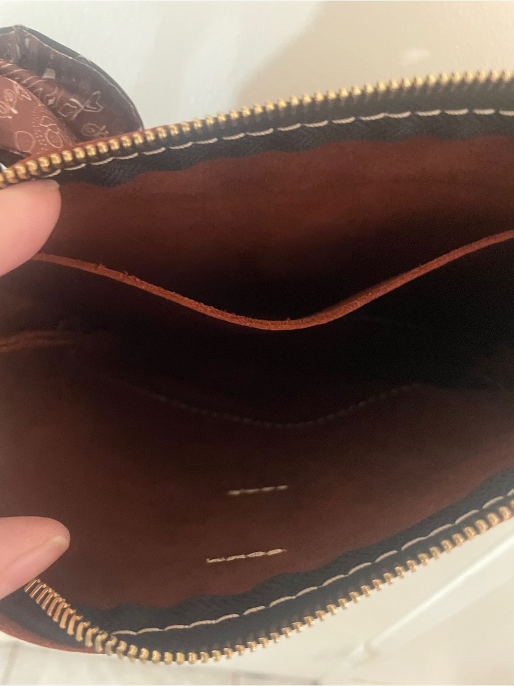 NWOT Portland Leather Goods Brown Full Grain Leather Crossbody + Matching Scarf - Picture 8 of 16